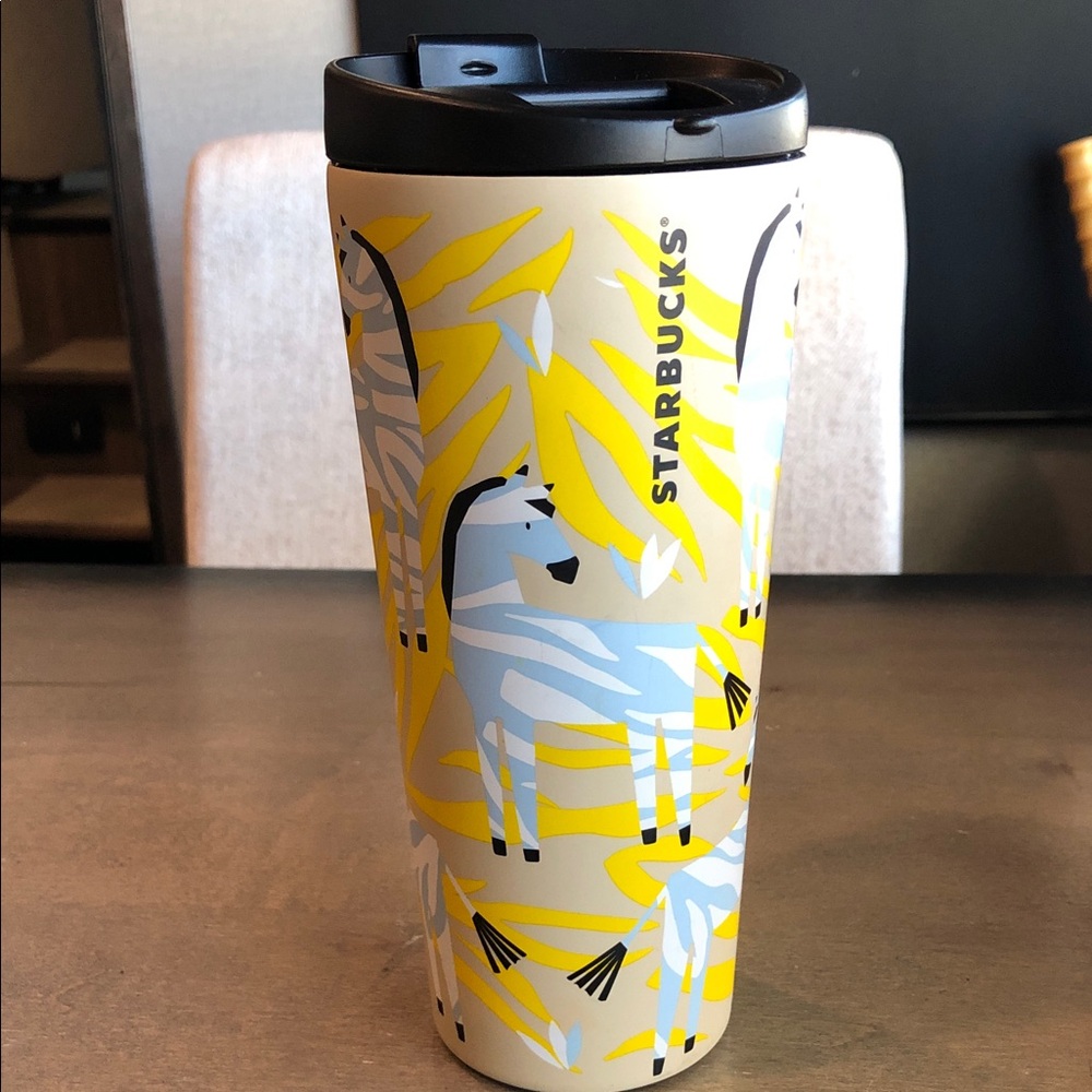 Starbucks 2017 Collectable Zebra Travel Tumbler NWOT